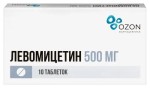 Левомицетин, таблетки 500 мг 10 шт