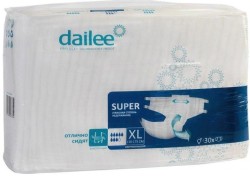 Подгузники для взрослых Dailee супер экстра лардж р. XL 30 шт.